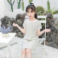 【洁白】女童睡裙莫代爾兒童睡衣裙女孩冰絲夏天公主裙寶寶中大童家居裙子