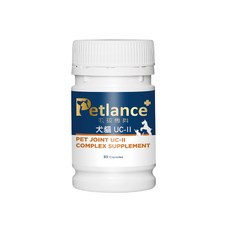 Petlance 毛孩專科 犬貓關節UCII 關節保健 營養補充品 30顆, 2個, 關節, 60 Capsules