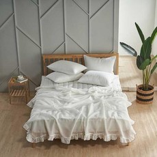 SUMMER BAMBOO 시어서커 이불＋베개커버 Q 화이트