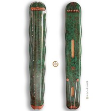 古典古琴綠色仲尼伏羲蕉葉，初學者入門純手工仿古風七弦琴，古箏, 1個, 綠蕉葉