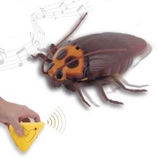 무선조종 바퀴벌레 로봇 리모컨 조작 곤충 모형 움직임 완구 집안 놀이 반려동물 상호작용 전자 장난감, 1개, 상세페이지 참조