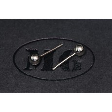 沐錦飾品材料DIY 4MM無耳全球耳針 @100入