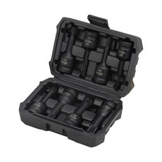 HOTECHE 206205 1/2인치 임팩트 드라이버용 별 비트 소켓 세트 8PCS M5-M18 검정 인산염 코팅 강력한 내구성과 정밀함 자동차 정비 공구 및 DIY 작업용, 1세트