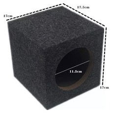 汽車音響喇叭木箱 4/5/6/6.5/8吋 無源音箱 空箱 DIY音響箱體, 1個, 5寸方箱（1個）兩個需宅配