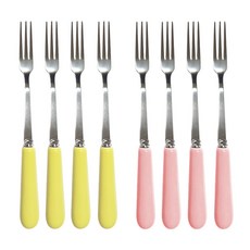 [DND] S.S.C 스텐 파스텔 티포크 4P, 핑크