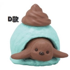 M.M小舖 EPOCH 轉蛋 扭蛋 疊疊企鵝冰淇淋 疊疊樂 交疊 企鵝 冰淇淋 全6款, 1個, #不補D款咖啡色企鵝與薄巧泡芙3C611