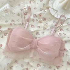 少女心內衣 小胸聚攏日系文胸 無鋼圈收副乳 防下垂文胸套裝