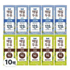 매일두유 2종 5개씩(고단백+렌틸콩), 10개, 190ml