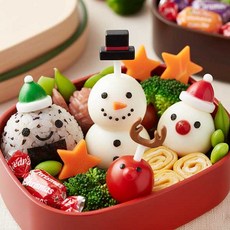 예쁜 도시락 꾸미기 데코픽 토루네 소풍 도시락 용품 픽, 26 크리스마스 모자 픽, 1개