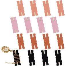 PU 가죽 목걸이 전시 카드 목걸이 수납 지니고 다녀요 감다 액세서리 쇼핑몰 소품 6.45x2.4~2.5x0.3~0.35cm 16개 4종, 혼색