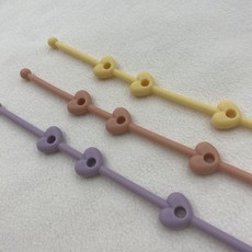 마더웍스 실리콘 쪽쪽이 클립 스트랩 아기 유아 치발기 장난감 홀더 걸이, 데이지, 2개