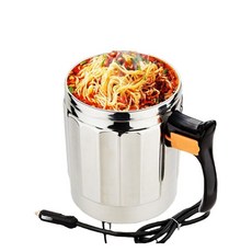 차량용 커피포트 라면 물끓이기 전기포트 가열 온수 자동 디스플레이 카포트 차박 주전자, B. 24V 1000ML 대형트럭