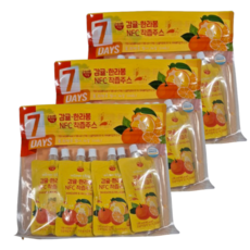 자임 감귤 한라봉 NFC 착즙주스, 21개, 100ml