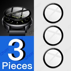 호환 Xiaomi Mi Watch 2용 화면 보호 필름 - 풀 커버 유연한 긁힘 방지 보호 필름 액세서리유리 아님, Xiaomi Watch 2, [00] 3 Pcs