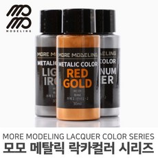 모모델링 모모 일반메탈릭 락카컬러 시리즈 60ml/30ml, [MC-15] 메탈릭 레드 30ml, 1개
