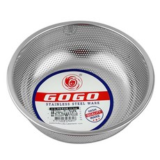 沖孔果菜籃 洗菜籃 洗菜濾網 蔬果籃 瀝水籃 滴水籃 蔬果清洗 露營洗菜, 1個, 直徑22.5cm, 不鏽鋼