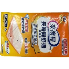 unicharm 來復易 長時間舒適看護墊 40x70公分 10片裝 細緻棉柔 強力吸收 防止床墊髒污, 10片, 12個裝, 40×70公分