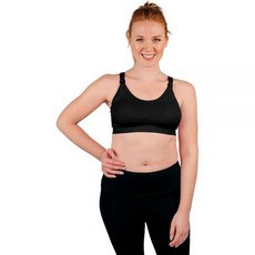 [ 975723 ] 밤부비즈 여성용 수유 브라 모유 수유를 위한 임산부 의류 슈퍼 스트랩 블랙 XS