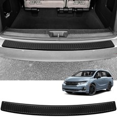 YOJOJOCO 혼다 오딧세이 2018-2025 2026 액세서리와 호환되는 후면 범퍼 프로텍터 ABS 소재 블랙 후면 범퍼 가드 트렁크 씰 프로텍터, YOJOJOCO 혼다 오딧세이 2018-2025 202