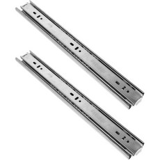 토피쿠 스테인리스 재질 서랍 슬라이드 14인치 볼 베어링 방식 2개 세트 주방 캐비닛 화장대용 상점용 고하중 내소음, 토피쿠 스테인리스 재질 서랍 슬라이드 14인치 볼 베어