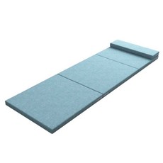 180CM 3단 접이식 베개 단단한 매트리스 기숙사 매트, 상세 페이지 참고, 블루 - 180x60x5cm