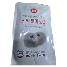 100% 저온착즙 신선한 토마토즙 풍부한 영양 간편 포장 100ml 30포 1개, 30개