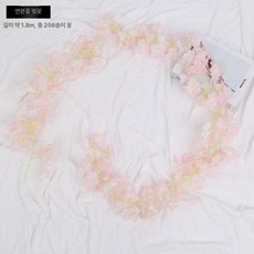 웨딩 가짜꽃 플라워 행사 용품 장식 소품 결혼식, 256송이 연분홍 벚꽃