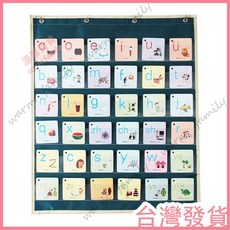 台灣發貨 統編 限時下殺 兒童識字卡掛袋早敎透明袋幼兒園啟懞字卡收納袋寶寶認字學習卡袋, 3層【35寬】墨綠,分格