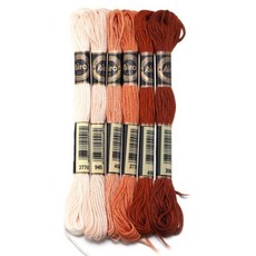 폴리에스터 크로스 자수실 바느질 공예 천, 10. Orange03