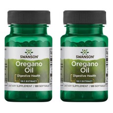 Swanson 斯旺森 牛至油軟膠囊, 120顆, 2罐