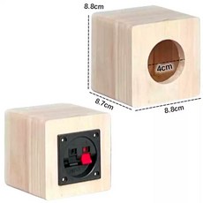 8인치 DIY 3인치 유닛 서브, 자작나무 박스 개구 40mm 포함 1개, 단일 스피커, 범용