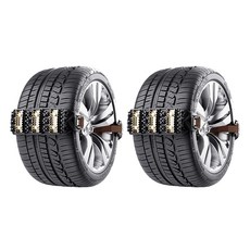 SEAMETAL 미끄럼 방지 차량용 범용 타이어 체인, 4개