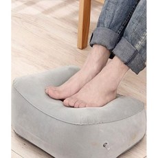 차량용 다리 거치대 에어쿠션 휴대용 1단 낮은 발받침 사무실 책상 의자 무릎, 02.그레이 2단