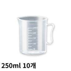 27리빙 튼튼한 플라스틱 비커, 250ml, 10개