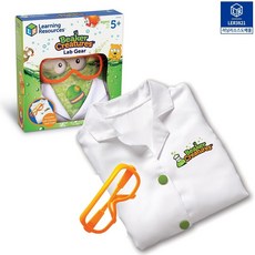 유아 과학실험복 세트 과학자 역할놀이 코스튬 플레이 물리실험 학생가운