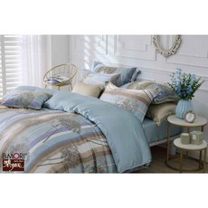 碧多妮寢飾-夏日情懷-純蠶絲被套, 水藍色,5尺 X 7尺