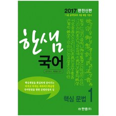 한샘 국어 1 : 핵심 문법(2017):7 9급 공무원국어 개념 확립 기본서