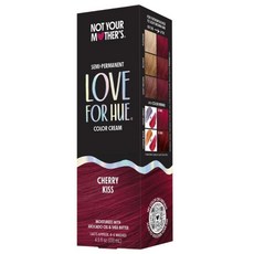 Not Your Mother's Love For Hue 반영구 헤어 컬러 크림 체리 키스 133ml / 4.5액량 온스 126136, 어머니의 사랑이 아닌 휴 반영구 헤어 컬러 크림 체리