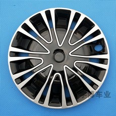 15인치 실버블랙 12-16인치 휠커버 세트 디자인 자동차 휠캡 4개, O 14인치 AK 모델 - 실버 블랙