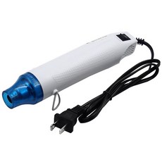 約翰家庭百貨 手持式熱風槍 110V DIY小型手工定型工具 熱縮片熱縮膜軟陶凸粉浮雕, 1個, 白色
