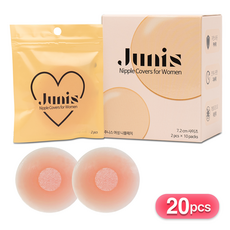 주니스 여성 실리콘 니플패치 원형, 20개