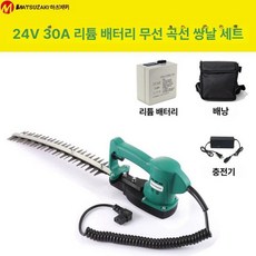 전동 담장 나무 정리기 트리머 A 가지치기, 24V 곡선형 30Ah 리튬 10시간 이상, 1개, 기본 색상