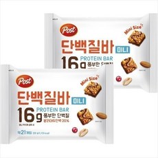 포스트 단백질바 미니 231g(2입)x2개/2세트구매시 1000원 X넉넉한 유통기한, 2세트, 231g