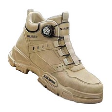 限時購 男鞋馬丁靴馬丁靴工作鞋工裝靴機車靴男高幫英倫鞋新款男鞋旋轉紐扣馬丁靴內增高休閒工裝潮靴春季高幫T