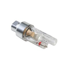 噴筆噴槍過濾器水隔空壓機氣泵模型上色水格, 1個, 銀色油水分離器