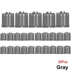 10 25 50PCS 자전거 자동차 오토바이 밸브 스템 트럭 범용 커버 SUV 고무, Gray 25Pcs