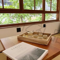 複古簡約藤編託盤, 1個, 【方形實用】餐用托盤,實用耐用尺寸35*25*4.5加厚