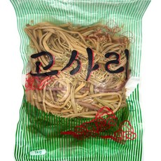 부드러운 삶은 노랭이고사리 1kg (수입산) 중국산 데친 동북 고사리 데침, 1개