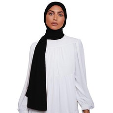 VOILE CHIC 여성용 프리미엄 시폰 히잡 스카프 - 미끄럼 방지 이슬람 헤드 랩 히잡 모카 브라운 버건디 블랙 3개입 141763