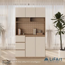 【LiFArt】Starry 創意洞洞板雙門玄關櫃/置物櫃(免組裝/系統家具/200cm), 創意洞洞板雙門玄關櫃/置物櫃, 白